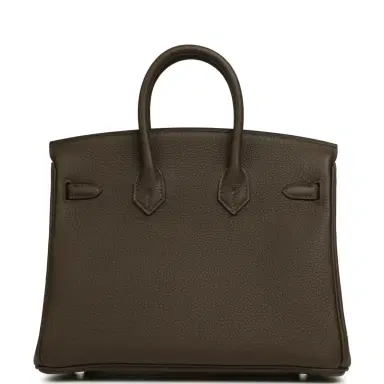 HERMÈS Hermes Birkin 25 Vert Loden Togo Palladium Hardware | Thumbnail 4 HERMÈS Hermes Birkin 25 Vert Loden Togo Palladium Hardware | Thumbnail 4
