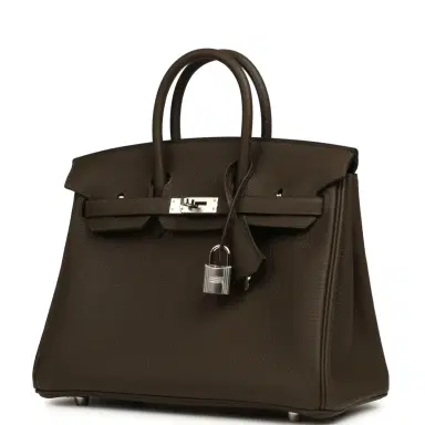 HERMÈS Hermes Birkin 25 Vert Loden Togo Palladium Hardware | Thumbnail 5 HERMÈS Hermes Birkin 25 Vert Loden Togo Palladium Hardware | Thumbnail 5