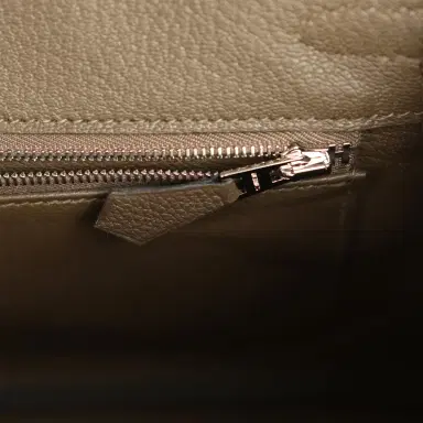 HERMÈS Hermes Birkin 25 Vert Loden Togo Palladium Hardware | Thumbnail 8 HERMÈS Hermes Birkin 25 Vert Loden Togo Palladium Hardware | Thumbnail 8