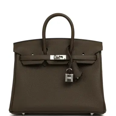 HERMÈS Hermes Birkin 25 Vert Loden Togo Palladium Hardware | Thumbnail 1 HERMÈS Hermes Birkin 25 Vert Loden Togo Palladium Hardware | Thumbnail 1