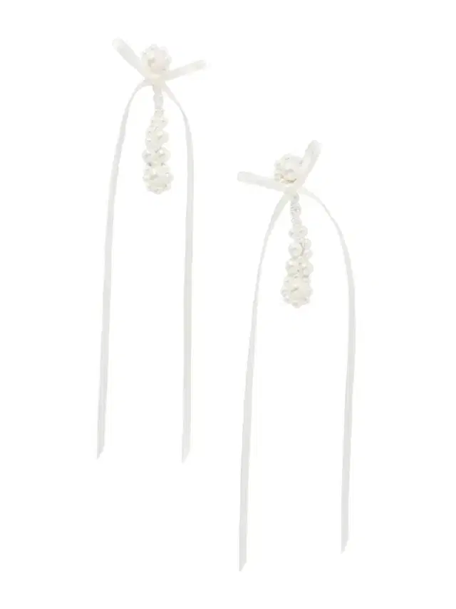 Victorian Bow-detailed Pearl-like Earrings Victorian Bow-detailed Pearl-like Earrings