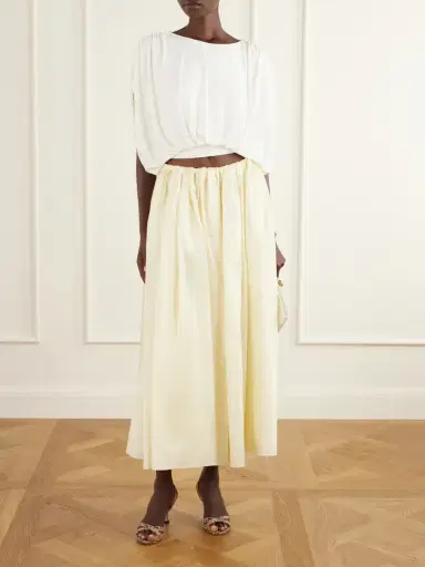 Abadia Draped Stretch-jersey Blouse | Thumbnail 2 Abadia Draped Stretch-jersey Blouse | Thumbnail 2