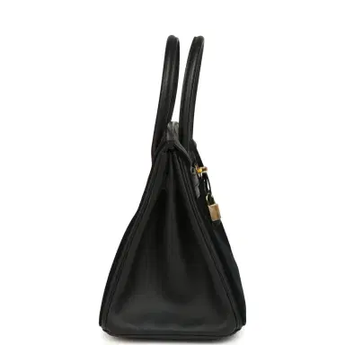 HERMÈS Hermes Birkin 30 Cote-a-Cote Tuffetage, Black Swift Permabrass Hardware | Thumbnail 3 HERMÈS Hermes Birkin 30 Cote-a-Cote Tuffetage, Black Swift Permabrass Hardware | Thumbnail 3