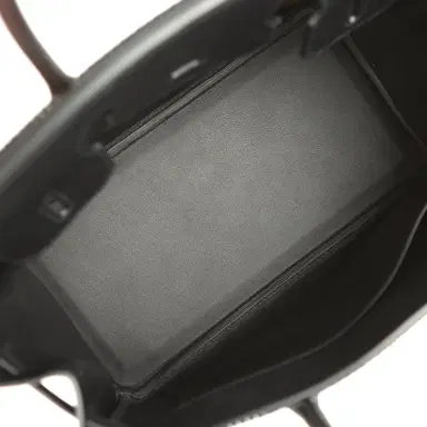 HERMÈS Hermes Birkin 30 Cote-a-Cote Tuffetage, Black Swift Permabrass Hardware | Thumbnail 7 HERMÈS Hermes Birkin 30 Cote-a-Cote Tuffetage, Black Swift Permabrass Hardware | Thumbnail 7
