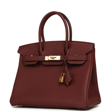 HERMÈS Hermes Birkin 30 Rouge H Togo Gold Hardware | Thumbnail 5 HERMÈS Hermes Birkin 30 Rouge H Togo Gold Hardware | Thumbnail 5