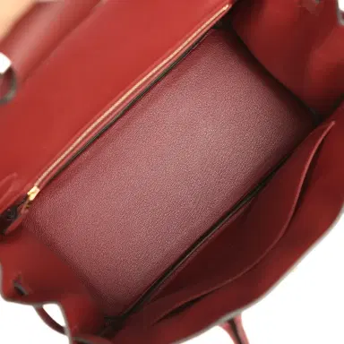 HERMÈS Hermes Birkin 30 Rouge H Togo Gold Hardware | Thumbnail 9 HERMÈS Hermes Birkin 30 Rouge H Togo Gold Hardware | Thumbnail 9