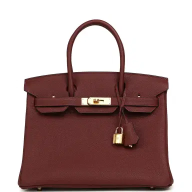 HERMÈS Hermes Birkin 30 Rouge H Togo Gold Hardware | Thumbnail 1 HERMÈS Hermes Birkin 30 Rouge H Togo Gold Hardware | Thumbnail 1