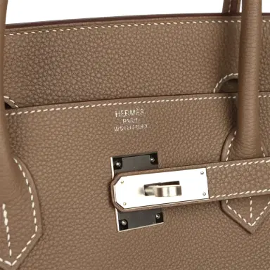 HERMÈS Hermes Birkin 40 Etoupe Togo Palladium Hardware | Thumbnail 7 HERMÈS Hermes Birkin 40 Etoupe Togo Palladium Hardware | Thumbnail 7