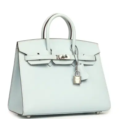 HERMÈS Hermes Birkin Sellier 25 Bleu Brume Epsom Palladium Hardware | Thumbnail 2 HERMÈS Hermes Birkin Sellier 25 Bleu Brume Epsom Palladium Hardware | Thumbnail 2