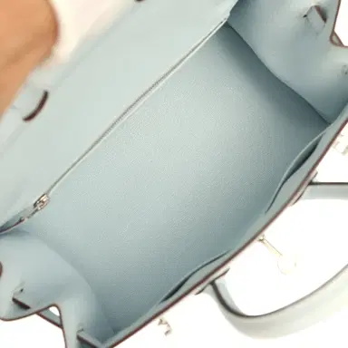 HERMÈS Hermes Birkin Sellier 25 Bleu Brume Epsom Palladium Hardware | Thumbnail 9 HERMÈS Hermes Birkin Sellier 25 Bleu Brume Epsom Palladium Hardware | Thumbnail 9