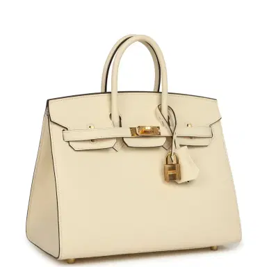 HERMÈS Hermes Birkin Sellier 25 Nata Epsom Gold Hardware | Thumbnail 2 HERMÈS Hermes Birkin Sellier 25 Nata Epsom Gold Hardware | Thumbnail 2