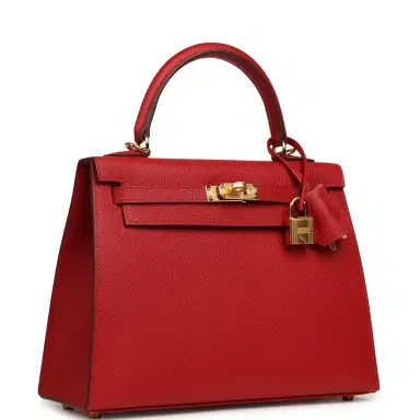 HERMÈS Hermes Kelly Sellier 25 Rouge Piment Epsom Gold Hardware | Thumbnail 2 HERMÈS Hermes Kelly Sellier 25 Rouge Piment Epsom Gold Hardware | Thumbnail 2