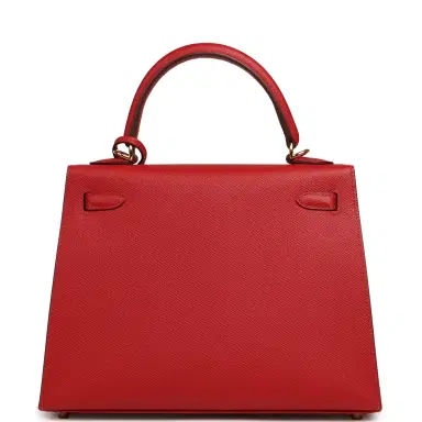 HERMÈS Hermes Kelly Sellier 25 Rouge Piment Epsom Gold Hardware | Thumbnail 3 HERMÈS Hermes Kelly Sellier 25 Rouge Piment Epsom Gold Hardware | Thumbnail 3