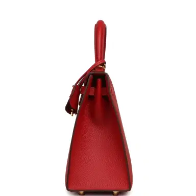 HERMÈS Hermes Kelly Sellier 25 Rouge Piment Epsom Gold Hardware | Thumbnail 4 HERMÈS Hermes Kelly Sellier 25 Rouge Piment Epsom Gold Hardware | Thumbnail 4