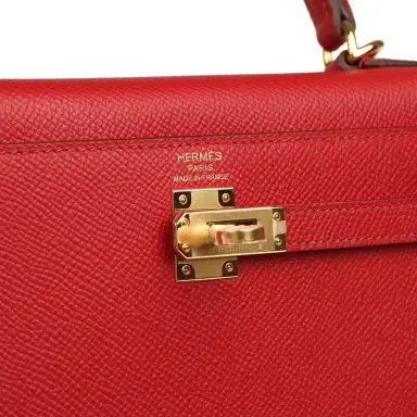 HERMÈS Hermes Kelly Sellier 25 Rouge Piment Epsom Gold Hardware | Thumbnail 7 HERMÈS Hermes Kelly Sellier 25 Rouge Piment Epsom Gold Hardware | Thumbnail 7