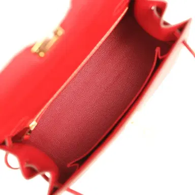 HERMÈS Hermes Kelly Sellier 25 Rouge Piment Epsom Gold Hardware | Thumbnail 9 HERMÈS Hermes Kelly Sellier 25 Rouge Piment Epsom Gold Hardware | Thumbnail 9