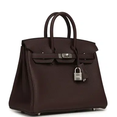 HERMÈS Hermes Special Order (HSS) Birkin 25 Rouge Sellier Verso Togo Brushed Palladium Hardware | Thumbnail 2 HERMÈS Hermes Special Order (HSS) Birkin 25 Rouge Sellier Verso Togo Brushed Palladium Hardware | Thumbnail 2