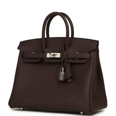 HERMÈS Hermes Special Order (HSS) Birkin 25 Rouge Sellier Verso Togo Brushed Palladium Hardware | Thumbnail 5 HERMÈS Hermes Special Order (HSS) Birkin 25 Rouge Sellier Verso Togo Brushed Palladium Hardware | Thumbnail 5