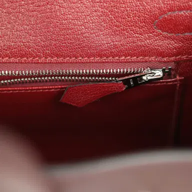 HERMÈS Hermes Special Order (HSS) Birkin 25 Rouge Sellier Verso Togo Brushed Palladium Hardware | Thumbnail 8 HERMÈS Hermes Special Order (HSS) Birkin 25 Rouge Sellier Verso Togo Brushed Palladium Hardware | Thumbnail 8
