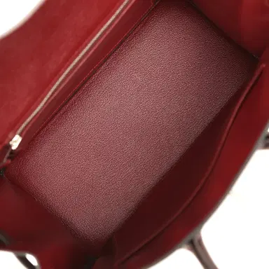 HERMÈS Hermes Special Order (HSS) Birkin 25 Rouge Sellier Verso Togo Brushed Palladium Hardware | Thumbnail 9 HERMÈS Hermes Special Order (HSS) Birkin 25 Rouge Sellier Verso Togo Brushed Palladium Hardware | Thumbnail 9