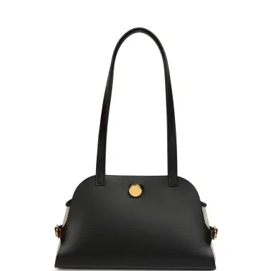HERMÈS Hermes Tablier Sellier Black Vache Hunter, Swift, Ecru-Black Toile H Gold Hardware | Thumbnail 7 HERMÈS Hermes Tablier Sellier Black Vache Hunter, Swift, Ecru-Black Toile H Gold Hardware | Thumbnail 7
