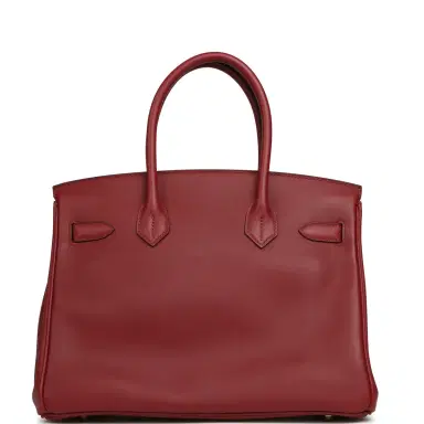 HERMÈS Pre-owned Hermes Birkin 30 Rouge Vif Jonathan Gold Hardware | Thumbnail 4 HERMÈS Pre-owned Hermes Birkin 30 Rouge Vif Jonathan Gold Hardware | Thumbnail 4