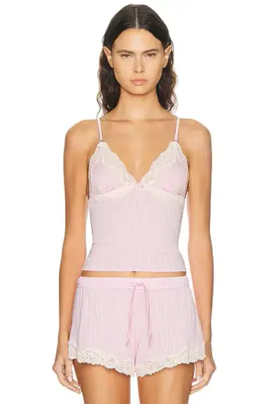 Fleur du Mal Butter Rib Cami Top | Thumbnail 1 Fleur du Mal Butter Rib Cami Top | Thumbnail 1