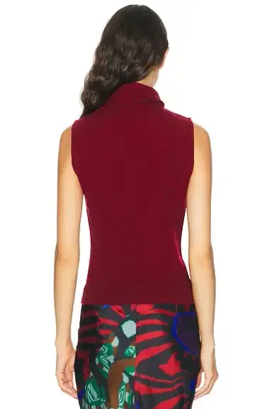 AKNVAS Giorgia Cashmere Wool Blend Sleeveless Tie Knit Top | Thumbnail 3 AKNVAS Giorgia Cashmere Wool Blend Sleeveless Tie Knit Top | Thumbnail 3