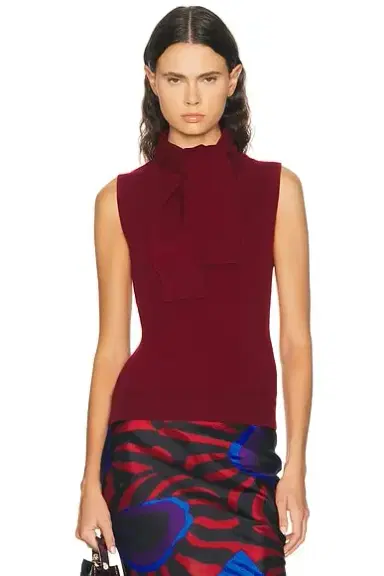 AKNVAS Giorgia Cashmere Wool Blend Sleeveless Tie Knit Top | Thumbnail 1 AKNVAS Giorgia Cashmere Wool Blend Sleeveless Tie Knit Top | Thumbnail 1