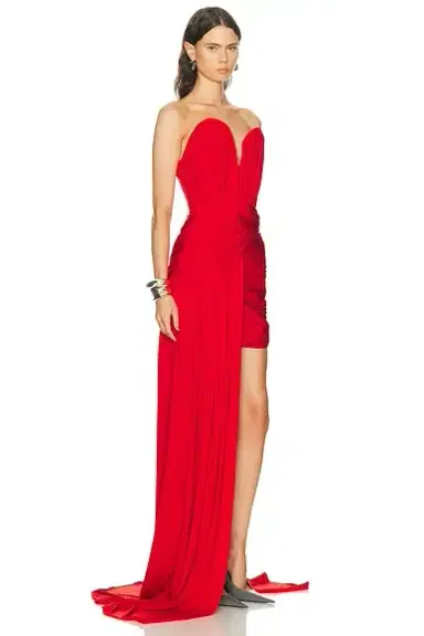 Stella McCartney Crepe Jersey Asymmetrical Draped Dress | Thumbnail 2 Stella McCartney Crepe Jersey Asymmetrical Draped Dress | Thumbnail 2