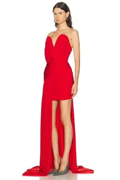 Stella McCartney Crepe Jersey Asymmetrical Draped Dress | Thumbnail 3 Stella McCartney Crepe Jersey Asymmetrical Draped Dress | Thumbnail 3