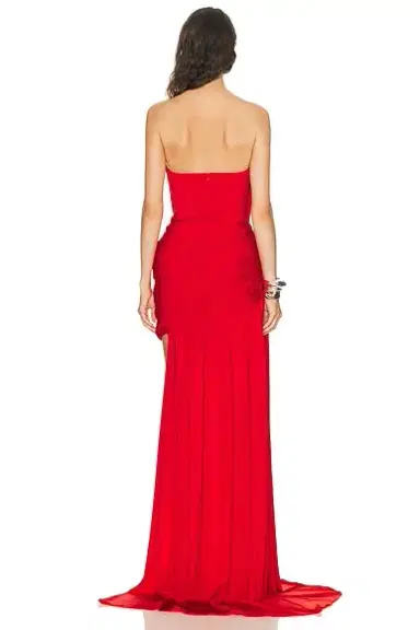 Stella McCartney Crepe Jersey Asymmetrical Draped Dress | Thumbnail 4 Stella McCartney Crepe Jersey Asymmetrical Draped Dress | Thumbnail 4