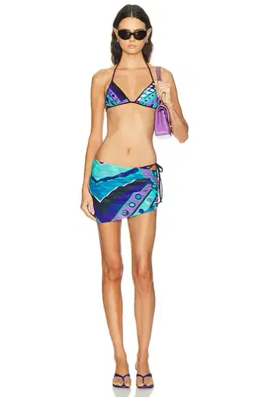 Pucci Lycra Triangle Bikini Top | Thumbnail 5 Pucci Lycra Triangle Bikini Top | Thumbnail 5
