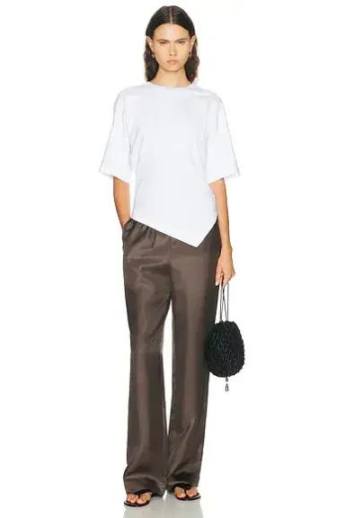 ENZA COSTA Supima Structured Jersey Asymmetric Tee | Thumbnail 5 ENZA COSTA Supima Structured Jersey Asymmetric Tee | Thumbnail 5