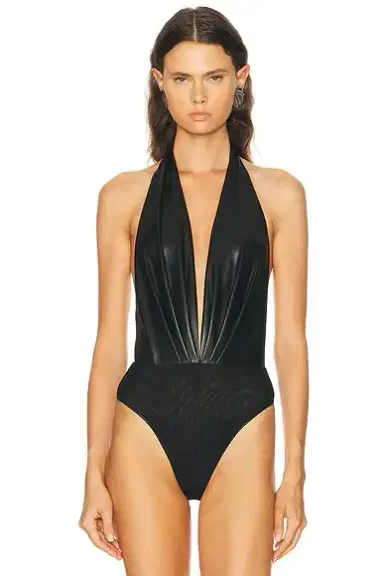 The Andamane Zendaya Sleeveless Deep V Neck Bodysuit | Thumbnail 2 The Andamane Zendaya Sleeveless Deep V Neck Bodysuit | Thumbnail 2