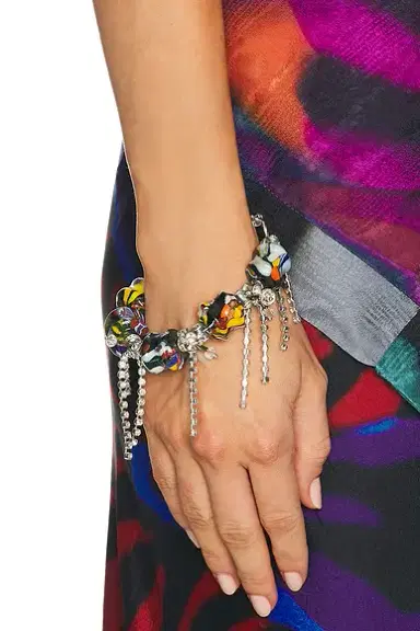Dries Van Noten Handmade Strass Fringed Bracelet | Thumbnail 2 Dries Van Noten Handmade Strass Fringed Bracelet | Thumbnail 2
