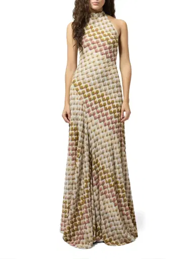 Missoni Lamé Knit High-Neck Maxi Dress | Thumbnail 2 Missoni Lamé Knit High-Neck Maxi Dress | Thumbnail 2