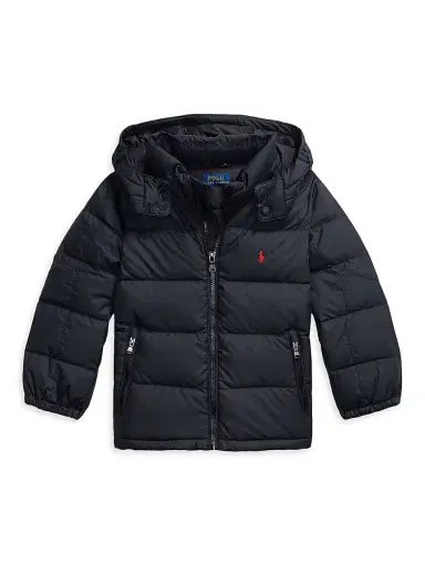 Polo Ralph Lauren Little Boy's & Boy's Down Bomber Jacket - Polo Black | Thumbnail 1 Polo Ralph Lauren Little Boy's & Boy's Down Bomber Jacket - Polo Black | Thumbnail 1