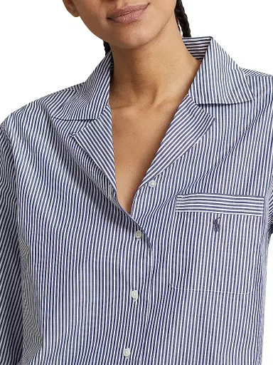 Polo Ralph Lauren Women's Bailey Striped Long Pajama Set - Bengal | Thumbnail 6 Polo Ralph Lauren Women's Bailey Striped Long Pajama Set - Bengal | Thumbnail 6