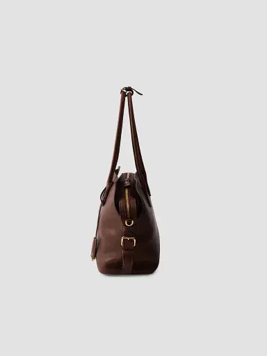 Prada Women's Signet Leather Tote Bag - Brown | Thumbnail 7 Prada Women's Signet Leather Tote Bag - Brown | Thumbnail 7