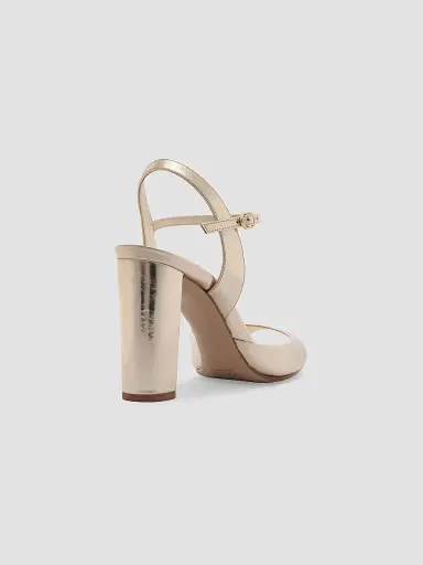 Alexandre Birman Women's Amy 90MM Metallic Leather Sandals - Golden | Thumbnail 2 Alexandre Birman Women's Amy 90MM Metallic Leather Sandals - Golden | Thumbnail 2