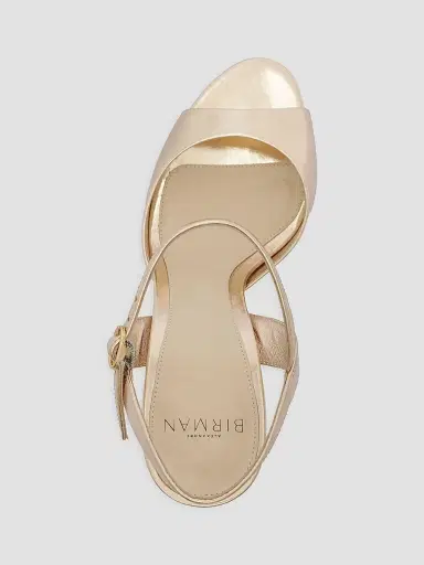 Alexandre Birman Women's Amy 90MM Metallic Leather Sandals - Golden | Thumbnail 4 Alexandre Birman Women's Amy 90MM Metallic Leather Sandals - Golden | Thumbnail 4