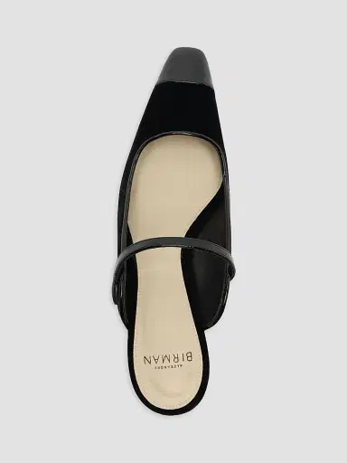 Alexandre Birman Women's Tita Wave 60MM Velvet Mules - Black | Thumbnail 3 Alexandre Birman Women's Tita Wave 60MM Velvet Mules - Black | Thumbnail 3