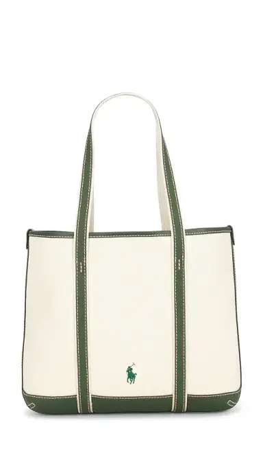 Polo Ralph Lauren Canvas Leather Tote Small Bag | Thumbnail 2 Polo Ralph Lauren Canvas Leather Tote Small Bag | Thumbnail 2