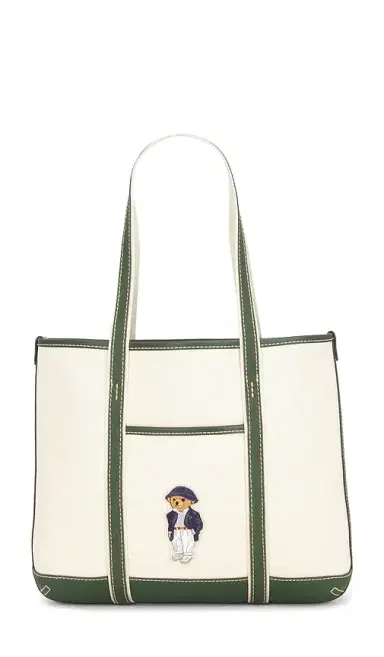 Polo Ralph Lauren Canvas Leather Tote Small Bag | Thumbnail 1 Polo Ralph Lauren Canvas Leather Tote Small Bag | Thumbnail 1