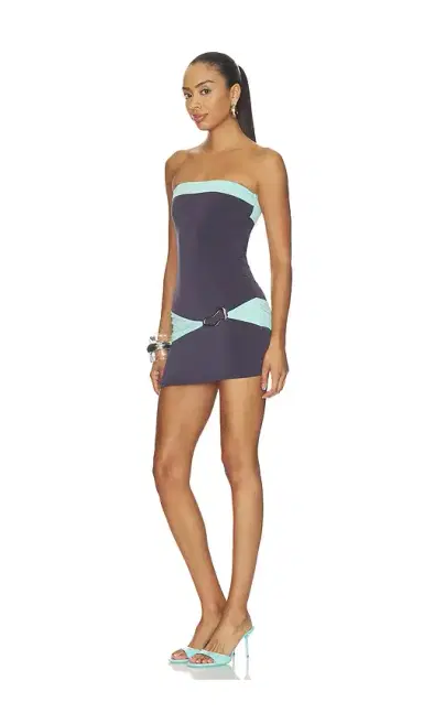 Tiger Mist Eos Color Blocked Mini Dress | Thumbnail 2 Tiger Mist Eos Color Blocked Mini Dress | Thumbnail 2