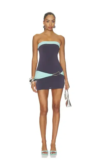 Tiger Mist Eos Color Blocked Mini Dress | Thumbnail 1 Tiger Mist Eos Color Blocked Mini Dress | Thumbnail 1