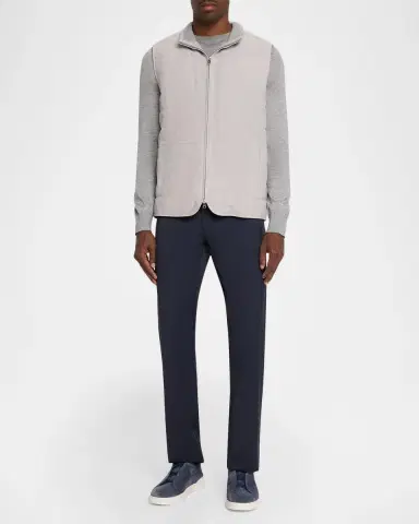 Peter Millar Men's Featherweight-Lined Suede Vest | Thumbnail 2 Peter Millar Men's Featherweight-Lined Suede Vest | Thumbnail 2