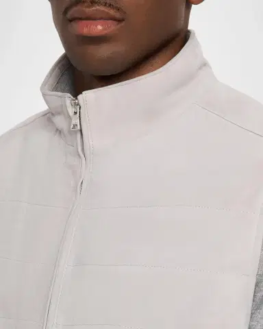 Peter Millar Men's Featherweight-Lined Suede Vest | Thumbnail 5 Peter Millar Men's Featherweight-Lined Suede Vest | Thumbnail 5