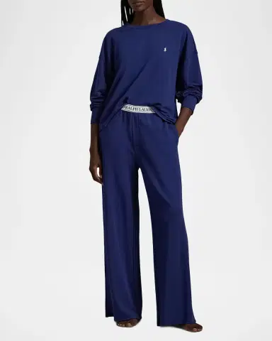 Polo Ralph Lauren French Terry 2-Piece Pajama Set | Thumbnail 2 Polo Ralph Lauren French Terry 2-Piece Pajama Set | Thumbnail 2